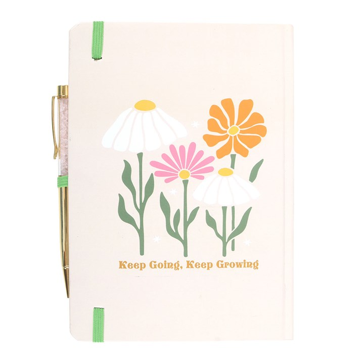 Keep Going, Keep Growing Notebook with Rose Quartz Pen, image 4 of 7