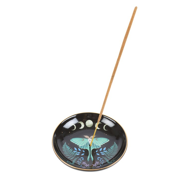 Luna Moth Ceramic Incense Plate, image 2 of 5