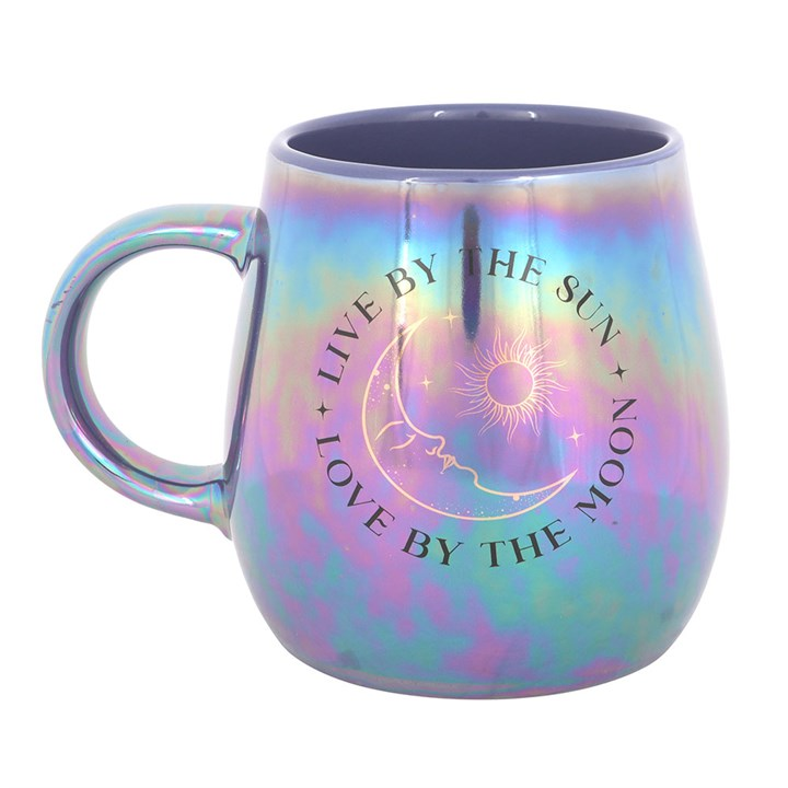 Live by the Sun Love by the Moon Iridescent Mug, image 2 of 6
