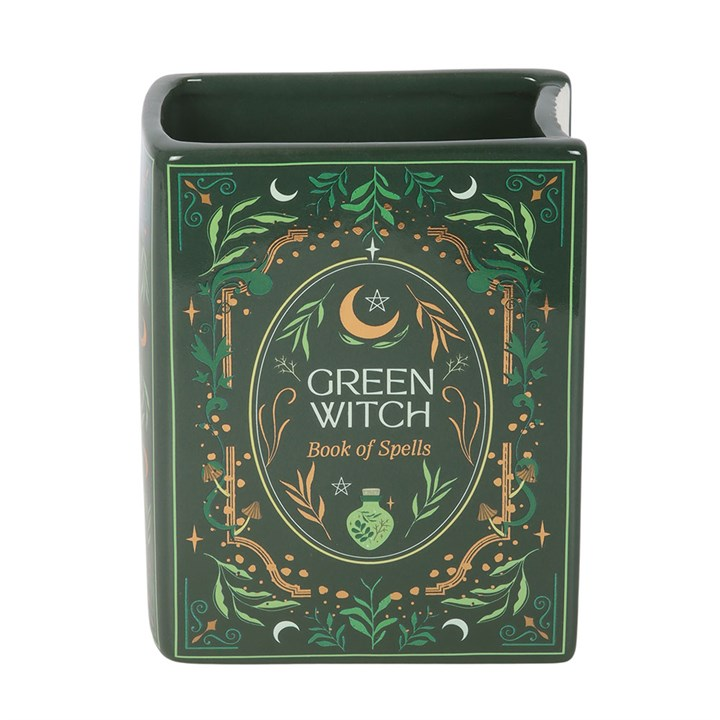 Green Witch Book Shaped Vase, image 4 of 6