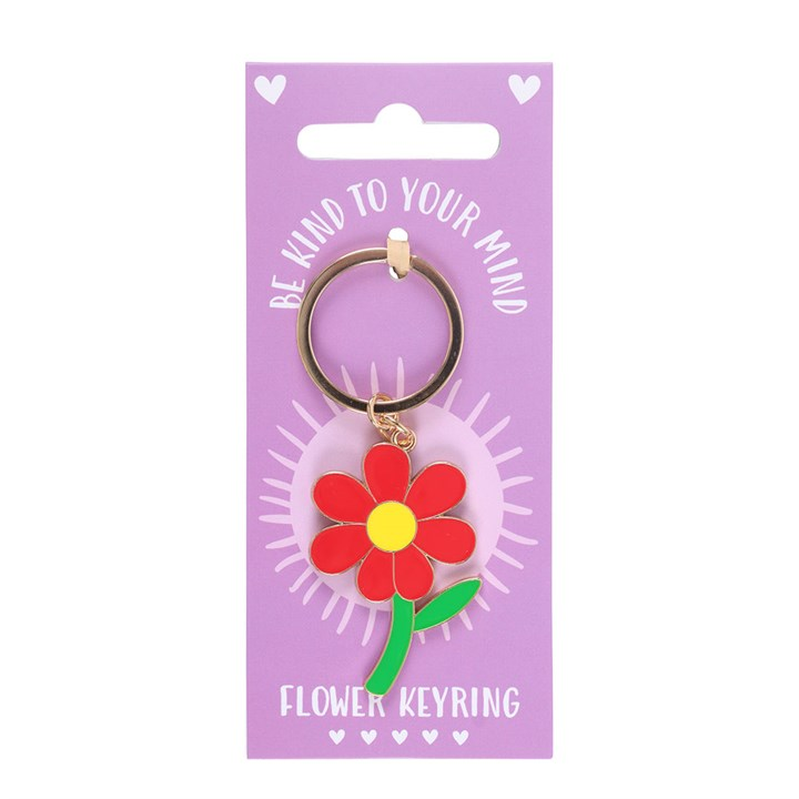Be Kind to Your Mind Flower Keyring, image 3 of 6