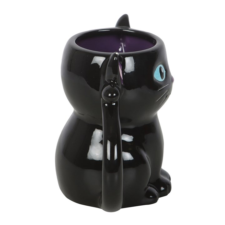Cute and Creepy Black Cat Mug, image 3 of 5