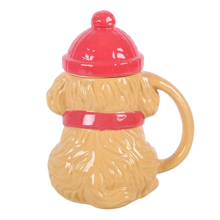 Winter Puppy Lidded Mug, image 6 of 7