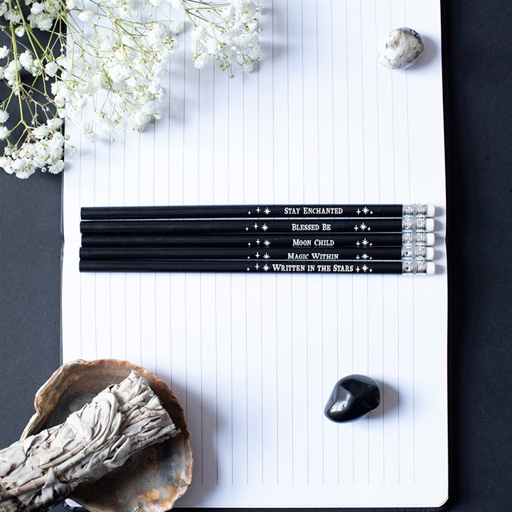 Pack of 5 Spellbound Secrets Pencils, image 1 of 5