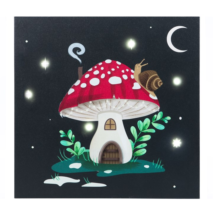 Gnome Sweet Gnome Light Up Canvas Plaque, image 1 of 4