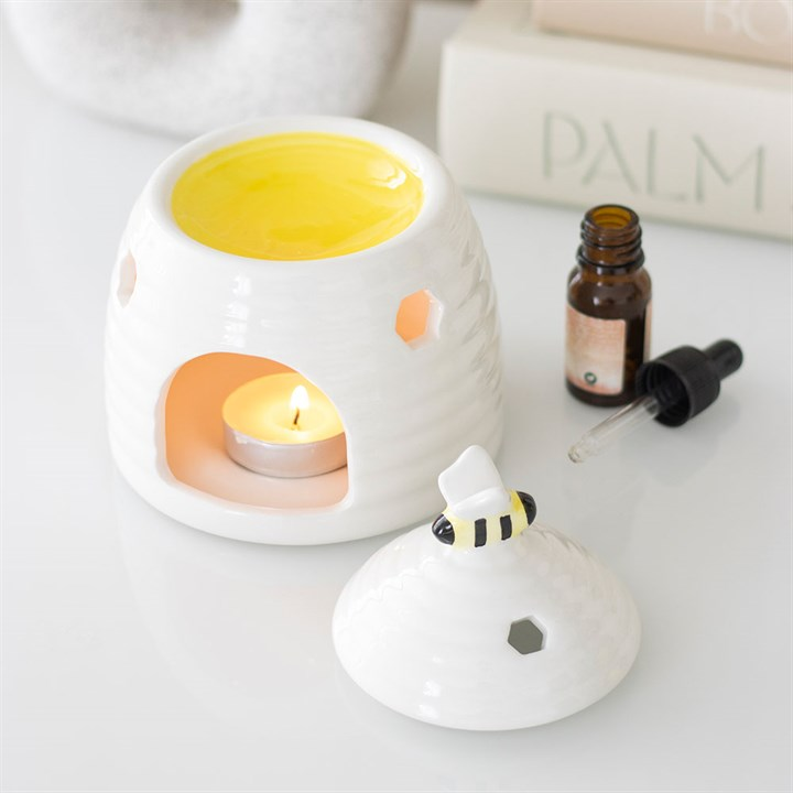 White Beehive Oil Burner, image 2 of 6