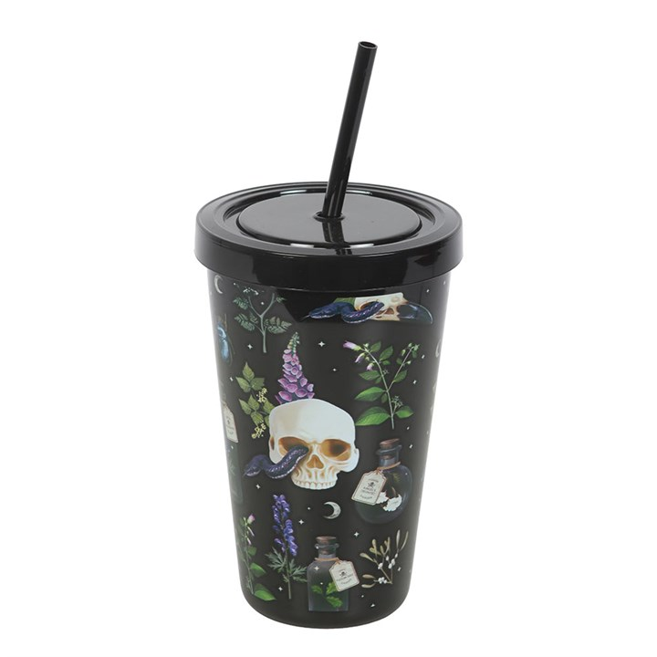 Venom & Vines Print Tumbler with Straw, image 2 of 5