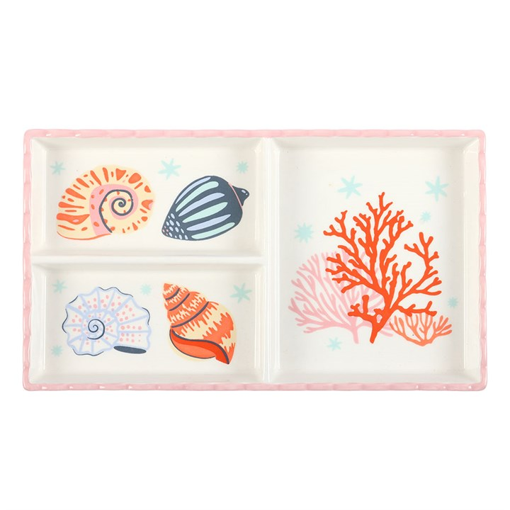 Pastel Shell and Coral Trinket Tray, image 2 of 4