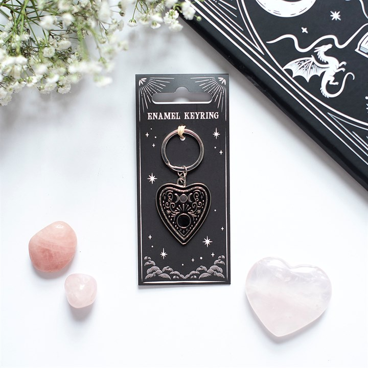 Black Planchette Keyring, image 1 of 5