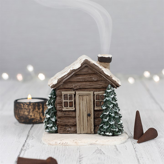 Log Cabin Incense Cone Burner, image 1 of 5