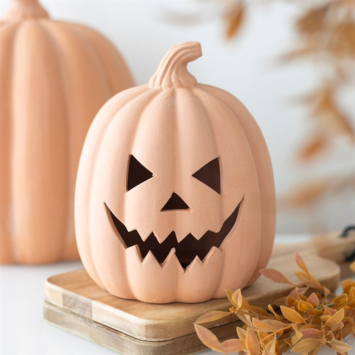 15cm Terracotta Pumpkin Ornament, image 1 of 4