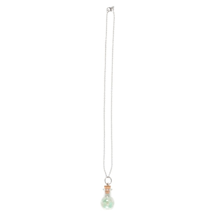 Luck Green Aventurine Crystal Chip Potion Bottle Necklace, image 4 of 6