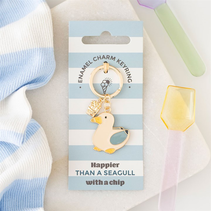 Seagull and Chips Keyring, image 2 of 6
