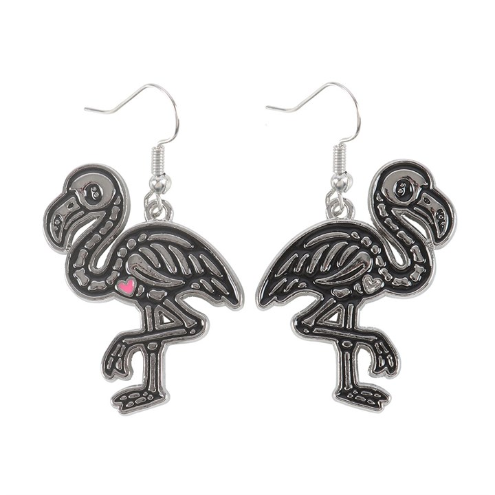 Flamin-goth Enamel Dangle Earrings, image 4 of 5