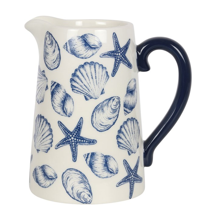 17cm Seashell Ceramic Flower Jug, image 2 of 3