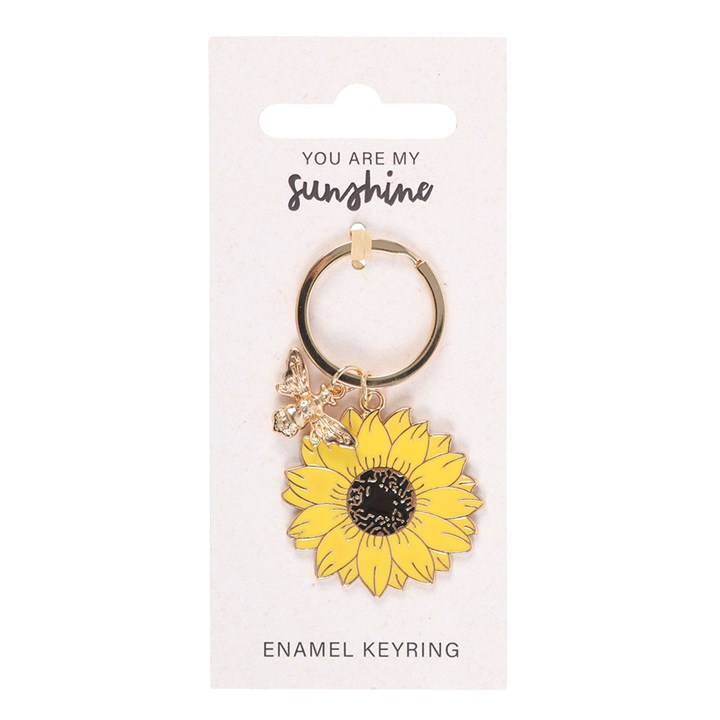 You Are My Sunshine Sunflower Keyring, image 2 of 5