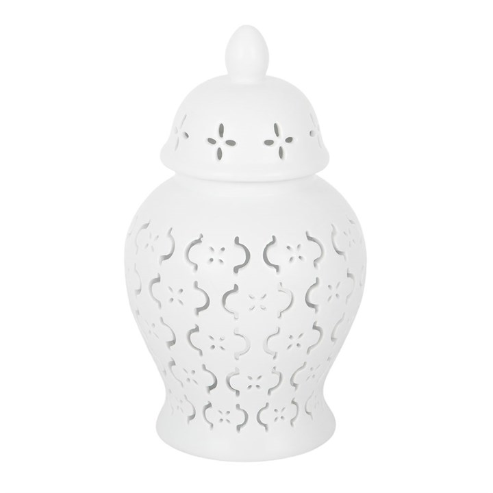 Moroccan Lantern Cut Out Oil Burner and Wax Warmer, image 3 of 7