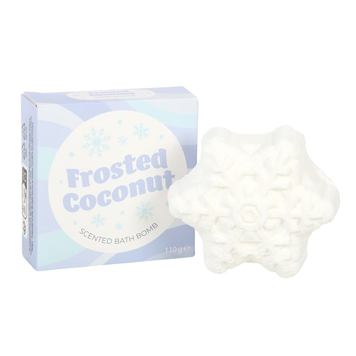 Frosted Coconut Snowflake Bath Bomb, image 3 of 6