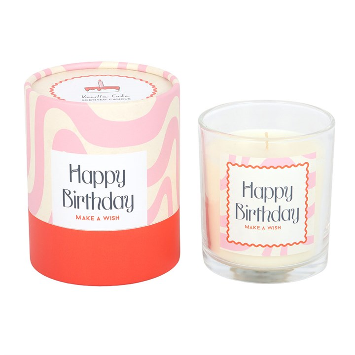 Happy Birthday Vanilla Cake Candle, image 3 of 6