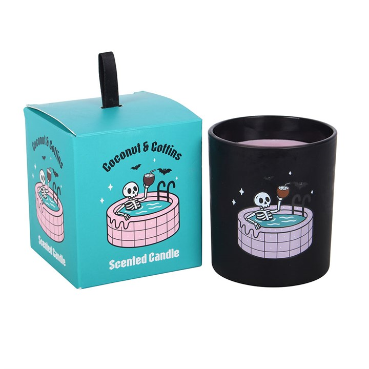 Coconut & Coffins Scented Candle, image 3 of 6
