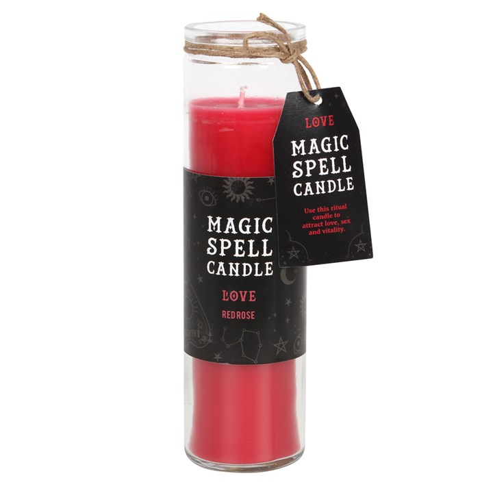 Rose 'Love' Spell Tube Candle, image 1 of 3