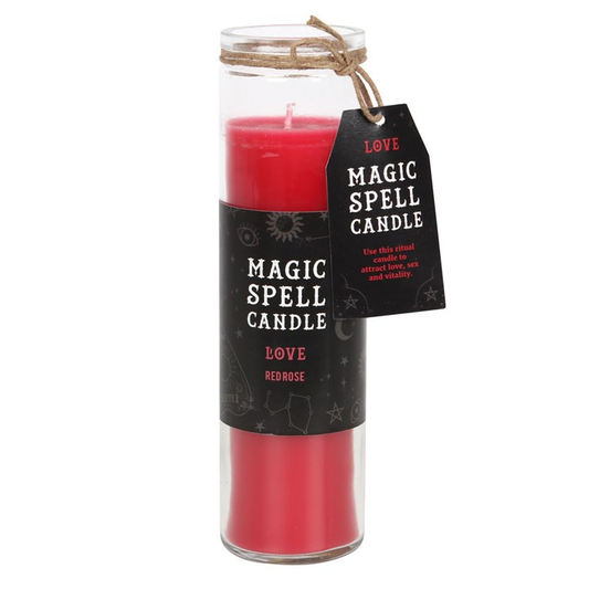 Rose 'Love' Spell Tube Candle, image 1 of 3