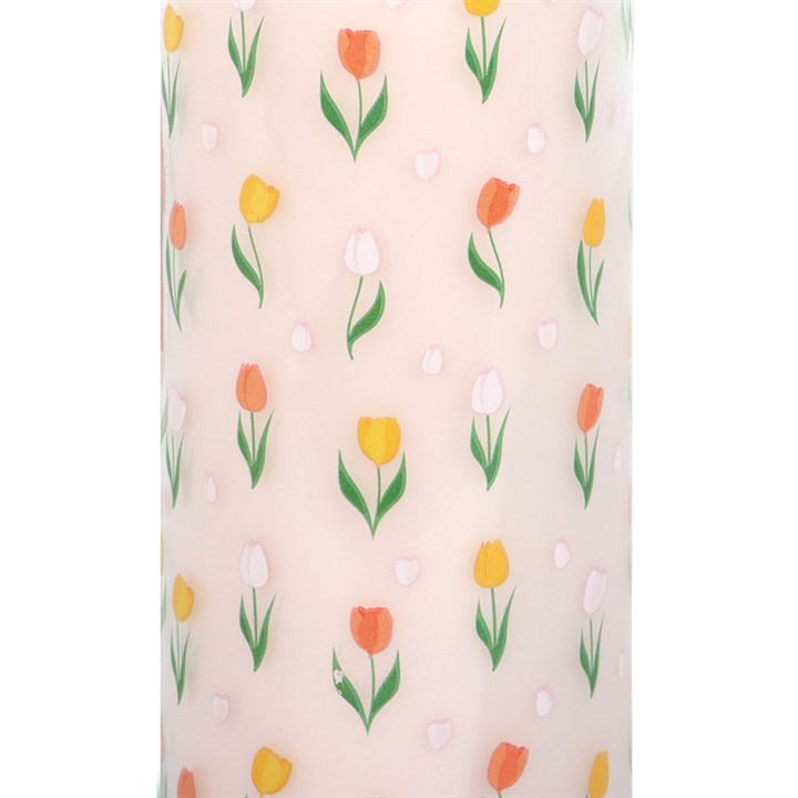 Tulip Print French Tulip Tube Candle, image 4 of 5