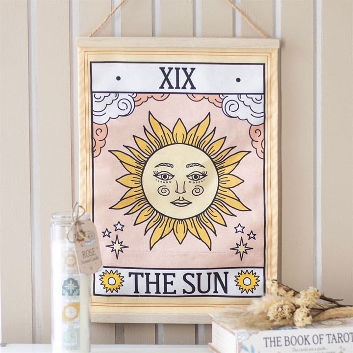 The Sun Vintage Tarot Wall Hanging, image 1 of 4