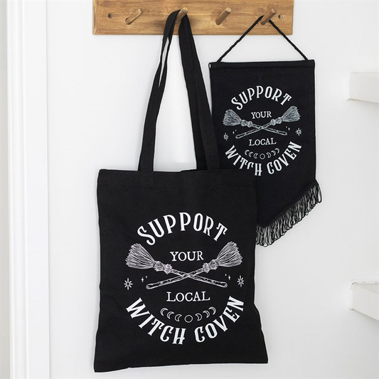 Support Your Local Witch Coven Tote Bag, image 1 of 4