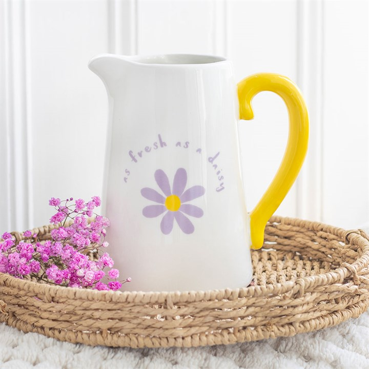 Fresh as a Daisy Ceramic Flower Jug, image 1 of 5