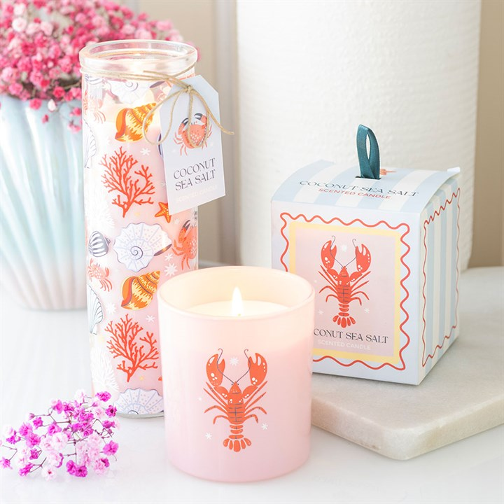Pastel Lobster Coconut & Sea Salt Candle, image 5 of 5