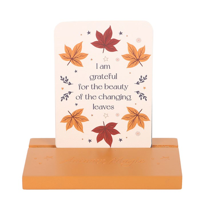 Autumn Magic Affirmation Cards with Wooden Stand, image 2 of 5