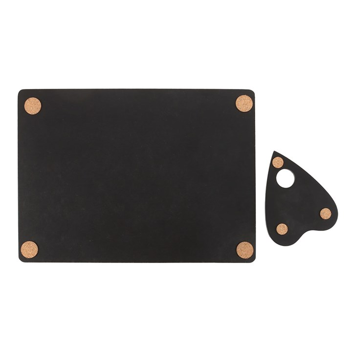 Black Talking Board Placemat and Coaster Set, image 3 of 5