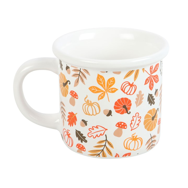 Autumn Leaves and Pumpkins Mug, image 2 of 6