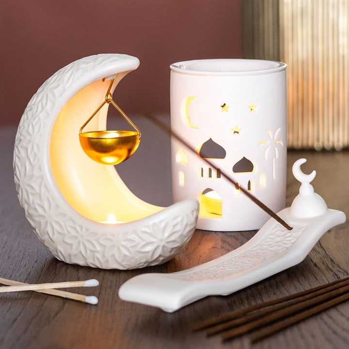 Crescent Moon Hanging Oil Burner, image 5 of 5
