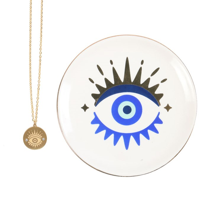 All Seeing Eye Necklace & Dish Gift Set, image 2 of 6
