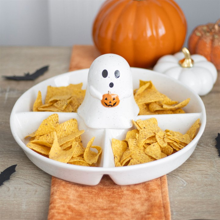 Ghost Chip & Dip Snack Dish, image 1 of 5