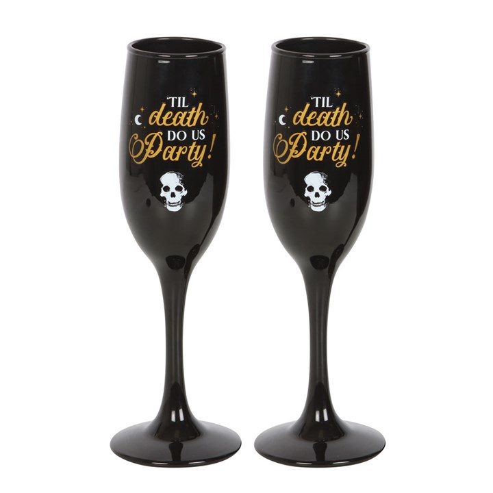 Til Death Do Us Party Champagne Flute Set, image 3 of 6