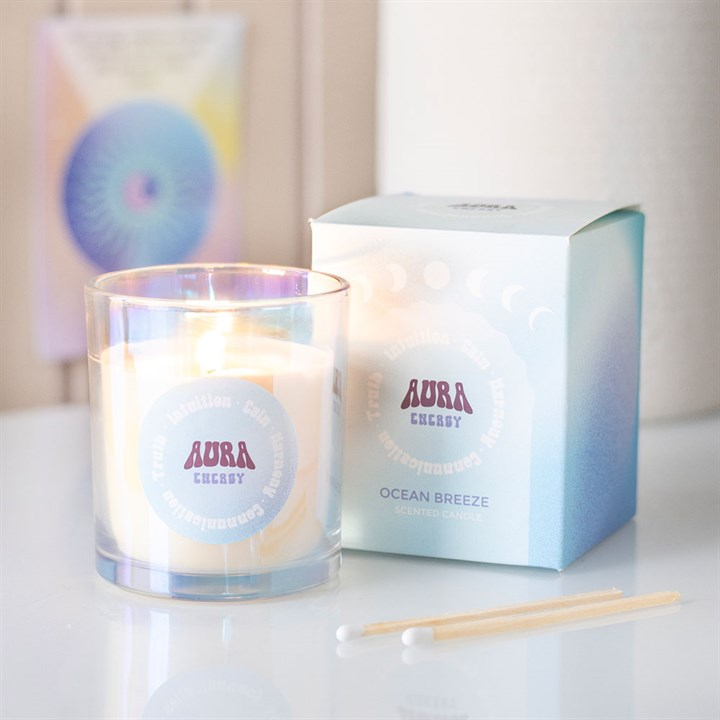Aura Energy Ocean Breeze Iridescent Candle, image 1 of 6