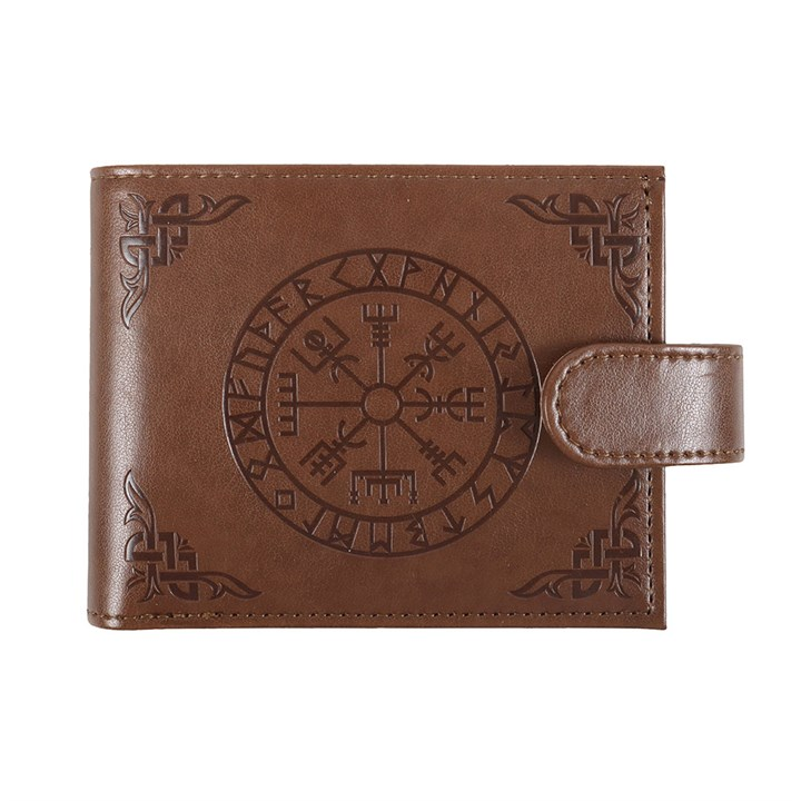 Viking Compass Faux Leather Wallet, image 3 of 5