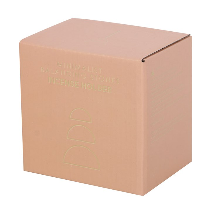 Cream Speckle Balancing Stones Incense Stick Holder, image 5 of 6