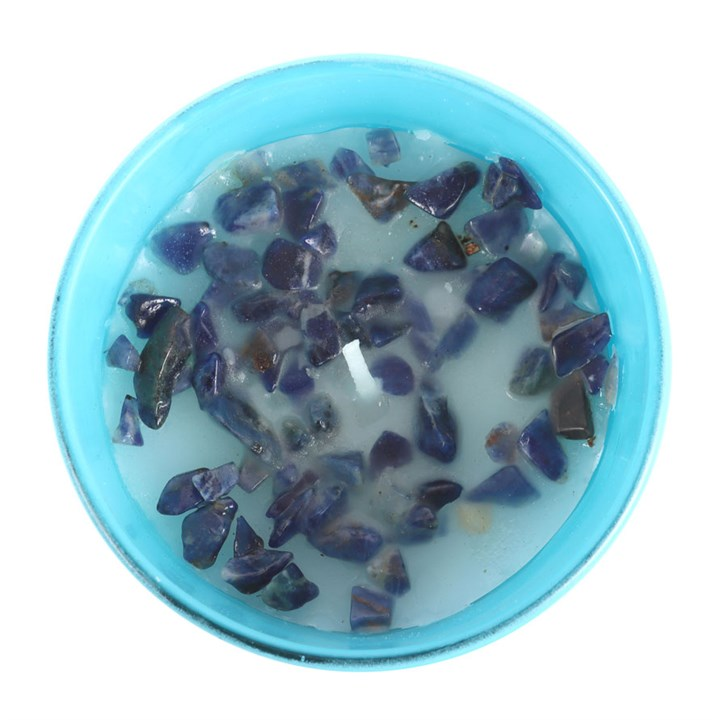 Pisces Gardenia Gemstone Zodiac Candle, image 3 of 6