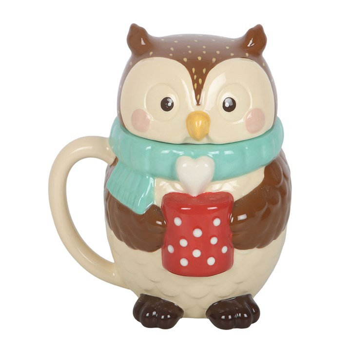 Oliver Owl Lidded Mug, image 3 of 6