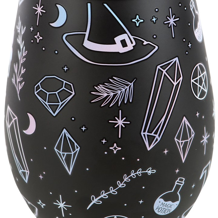 Crystal Witch Print Stemless Glass, image 4 of 5