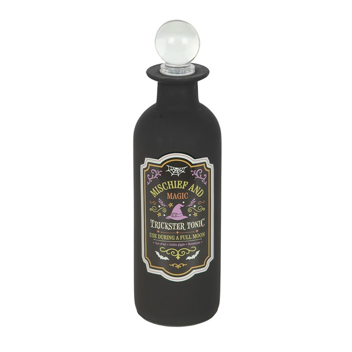 Mischief and Magic Decorative Glass Potion Bottle, image 2 of 4