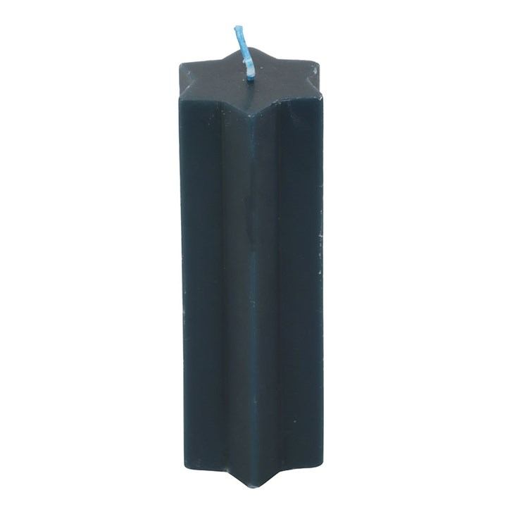Navy Starry Night Star Shaped Taper Candle, image 3 of 5