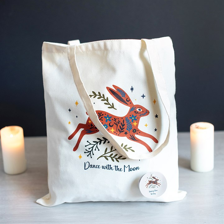Leaping Hare Tote Bag, image 1 of 4
