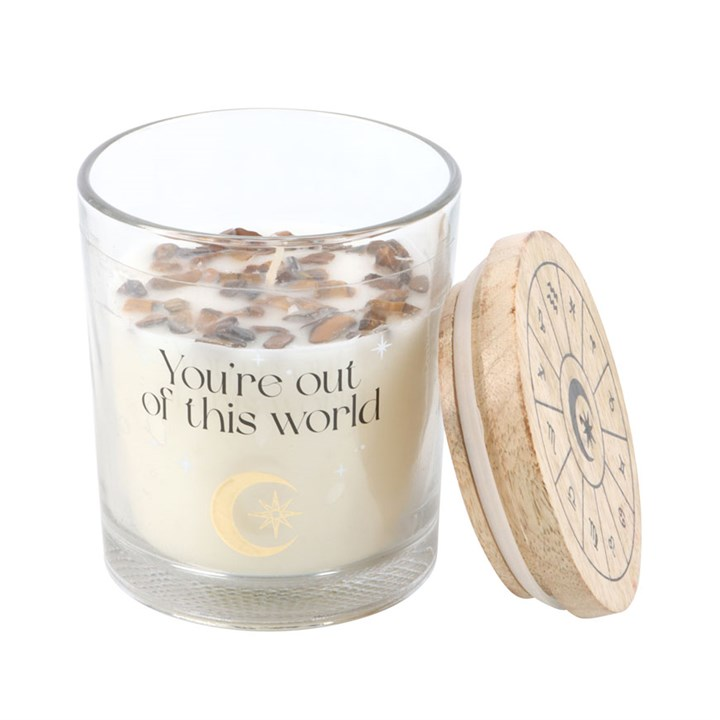 Vanilla Stardust Crystal Chip Candle, image 3 of 6