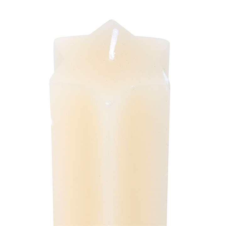 Cream Starry Night Star Shaped Taper Candle, image 4 of 5