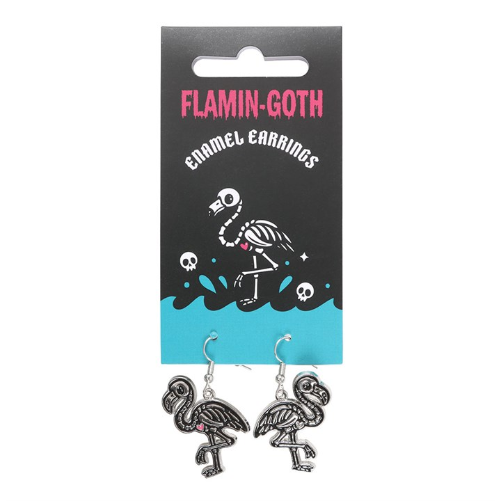 Flamin-goth Enamel Dangle Earrings, image 3 of 5